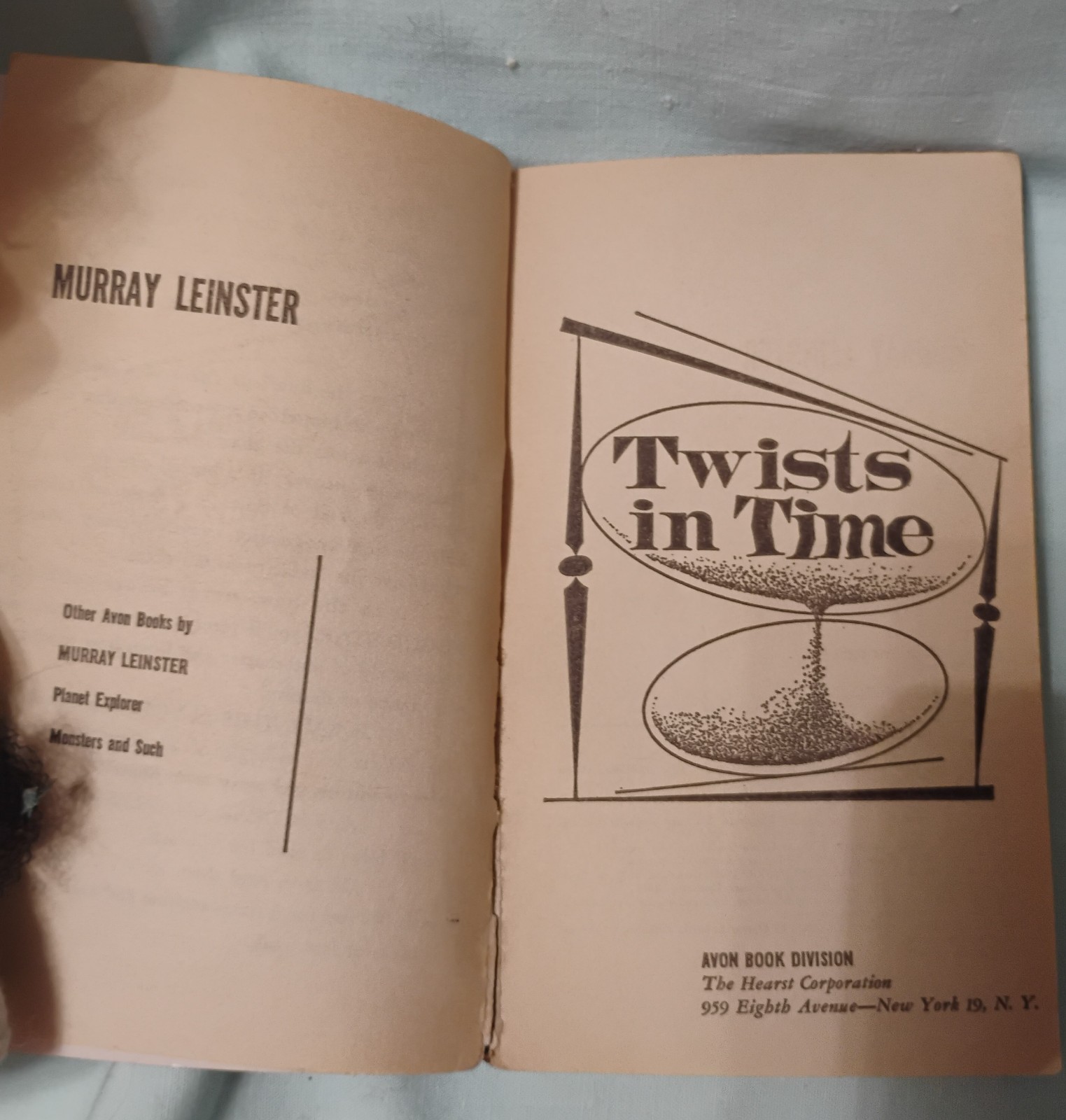 Twists In Time 1960 Murray Leinster 1st Edition Avon Original Paperback
