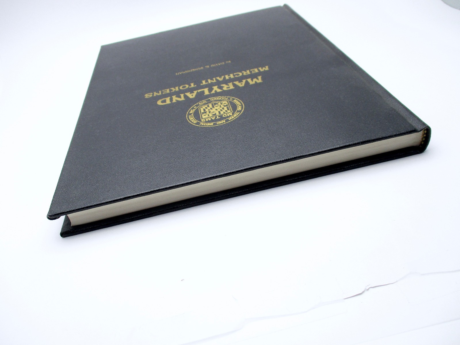 •• Signed • Maryland Merchant Tokens • Schenkman 1986 1st Edition Hardcover Book