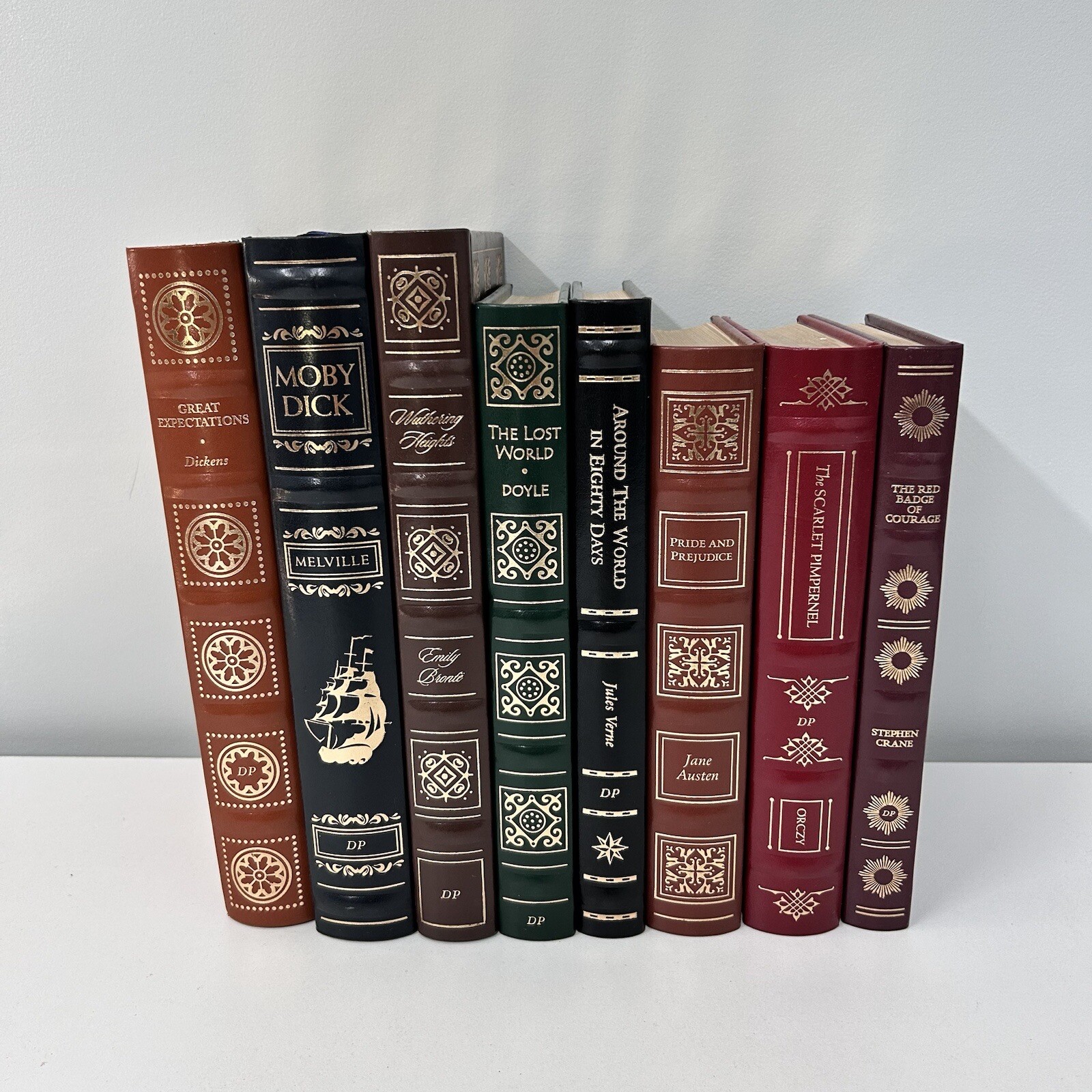 Classic Book Collection Red Badge of Courage Moby Dick Gilt Edge Dalmation Press