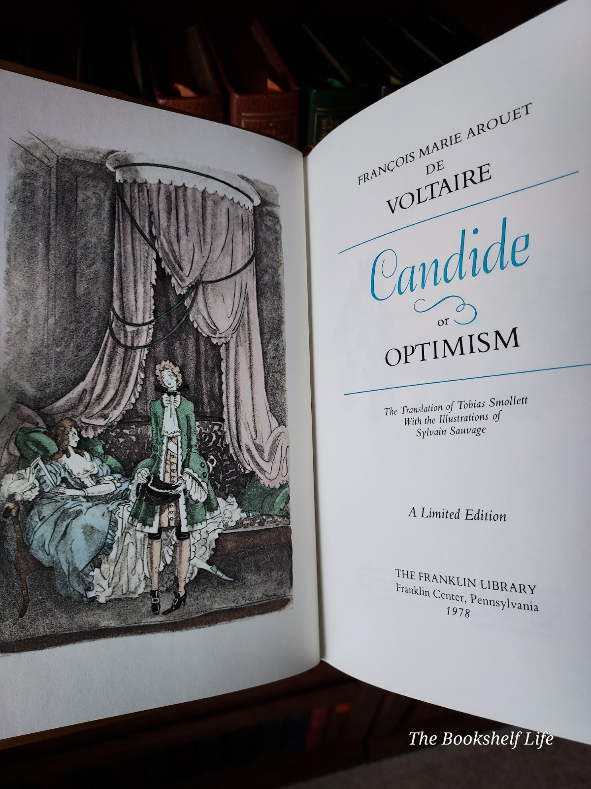Franklin Library Candide • Voltaire • Leather Classic French Philosophical Novel