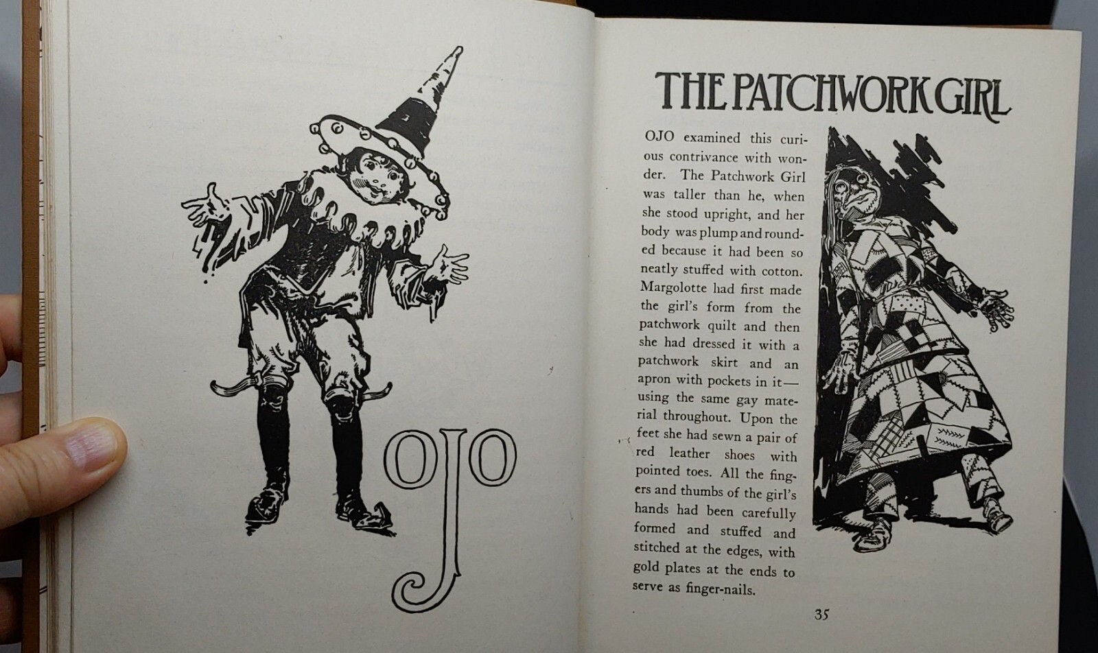 1913 THE PATCHWORK GIRL of OZ L Frank Baum John R Neill Illustrations HBDJ Exc!!