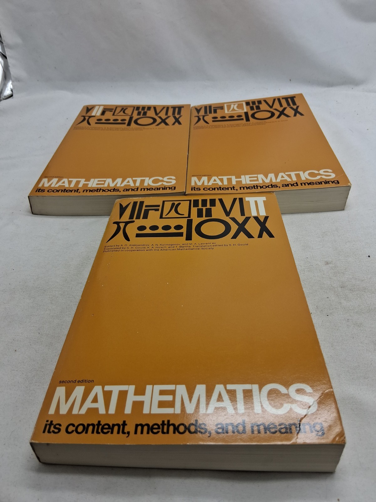 Mathematics Its Content Methods and Meaning 1969 MIT Press 3 Volume Slipcase Set