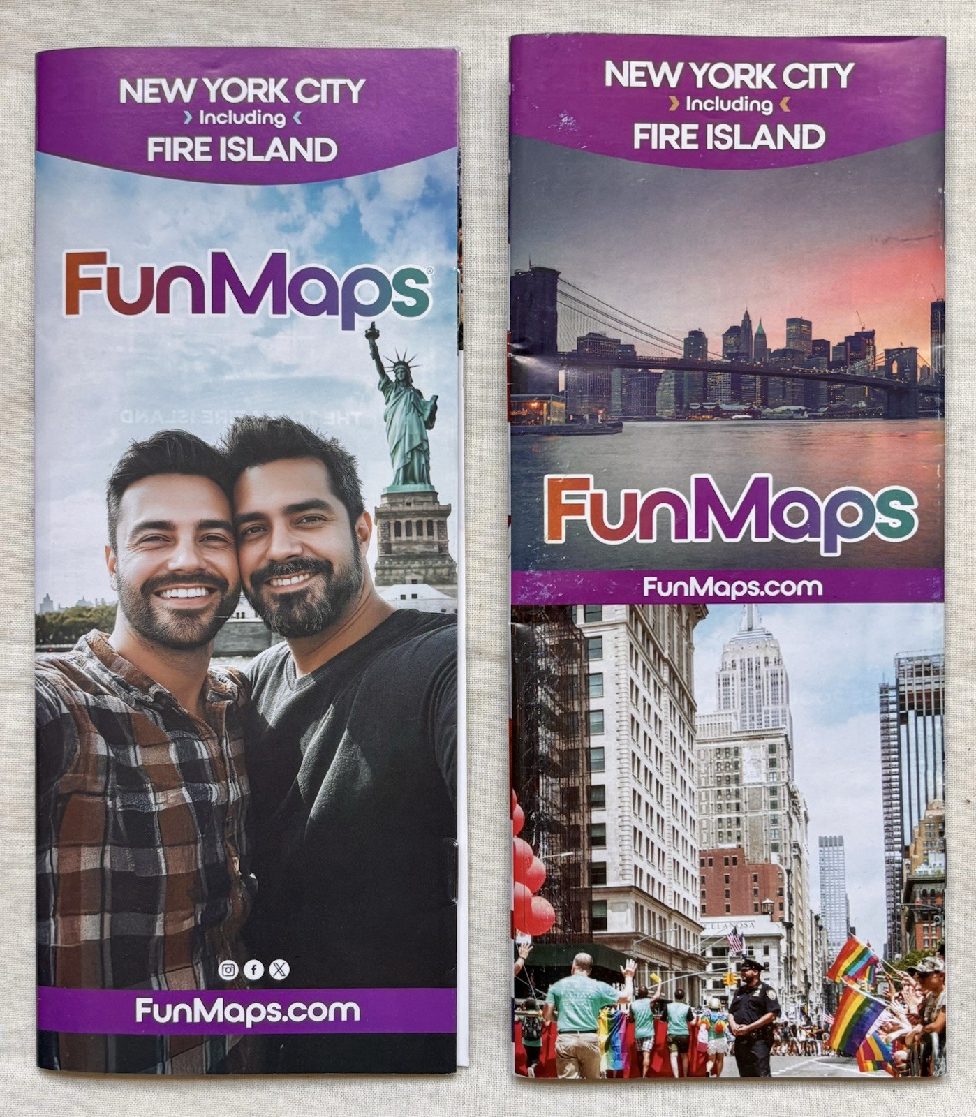 FUN MAPS Set 2 Gay Guide New York Fire Island NY NYC New FunMaps Gay Int LGBTQ