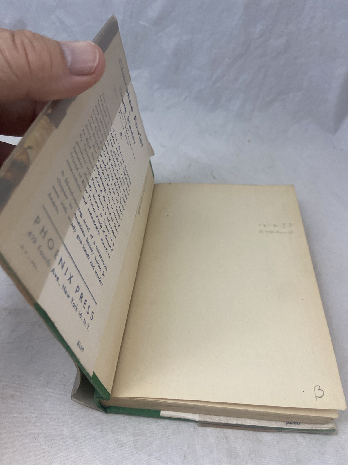 Cherokee Fowler by Chuck Stanley (Phoenix Press, 1945, HCDJ) Vintage Western