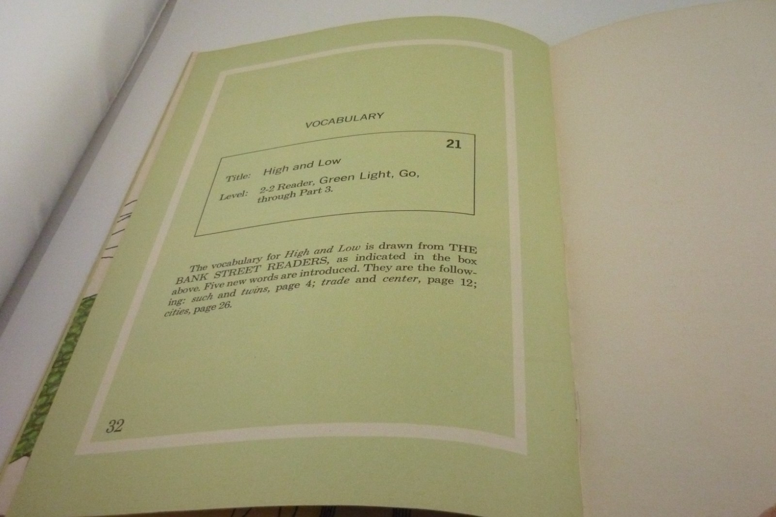High and Low Bank Street Reader #21 1973 Vintage Illustrated School Reader