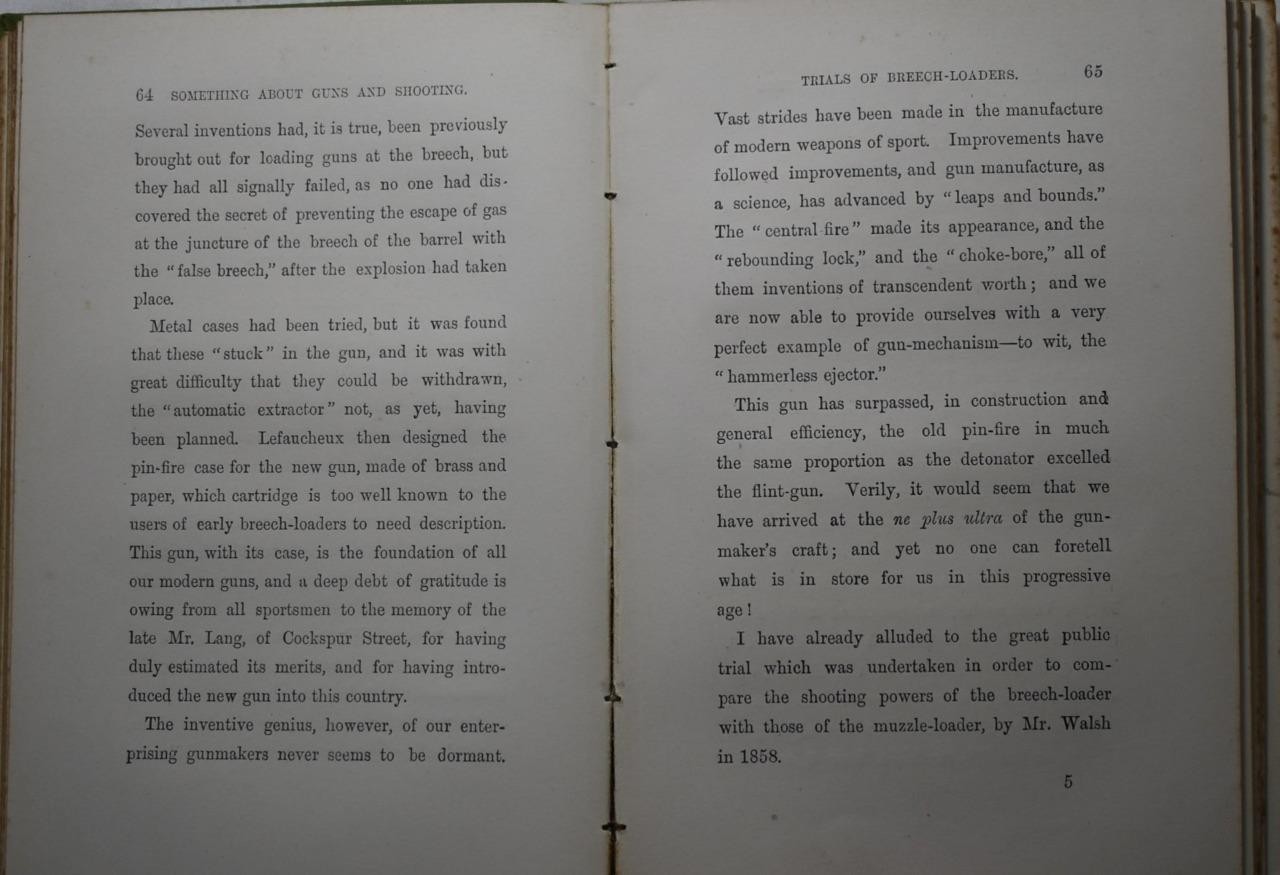 SOMETHING ABOUT GUNS & SHOOTING ‚Purple Heather‘ 1893. Shotguns, Muzzle loaders