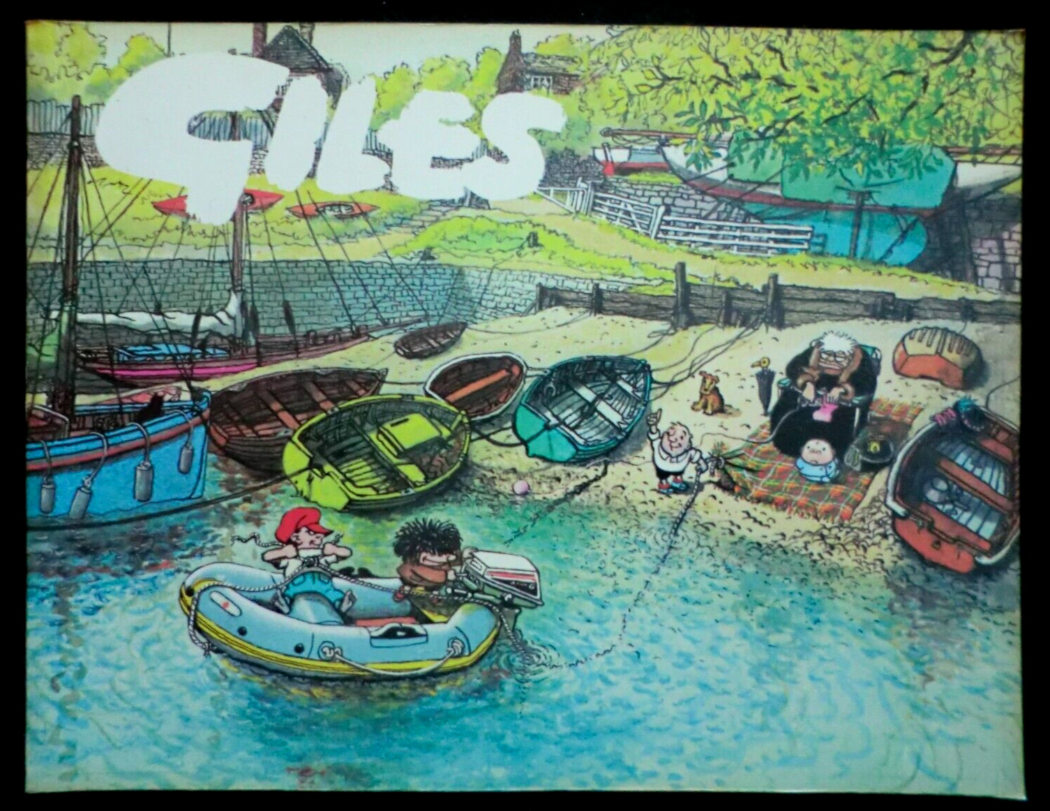 SIGNED; GILES ANNUAL 29/29th Series (1974-1975) Political & Satirical Cartoons