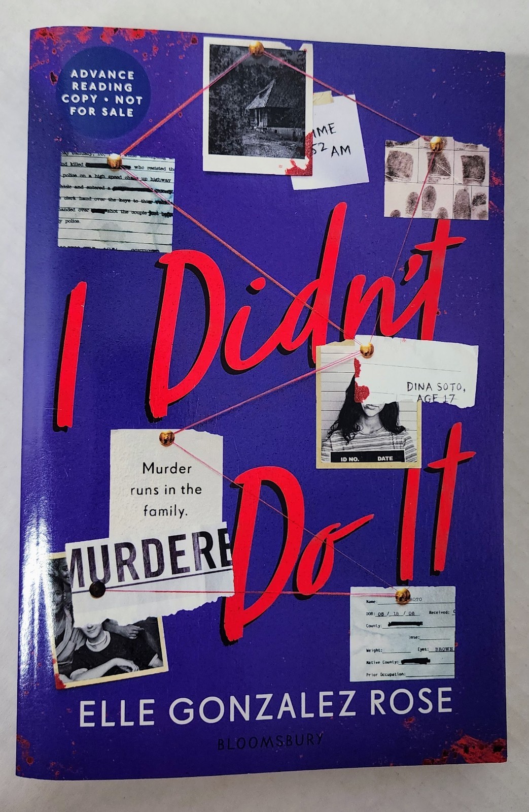I Didn’t Do It ARC Uncorrected Proof Elle Gonzalez Rose YA 2026 Paperback