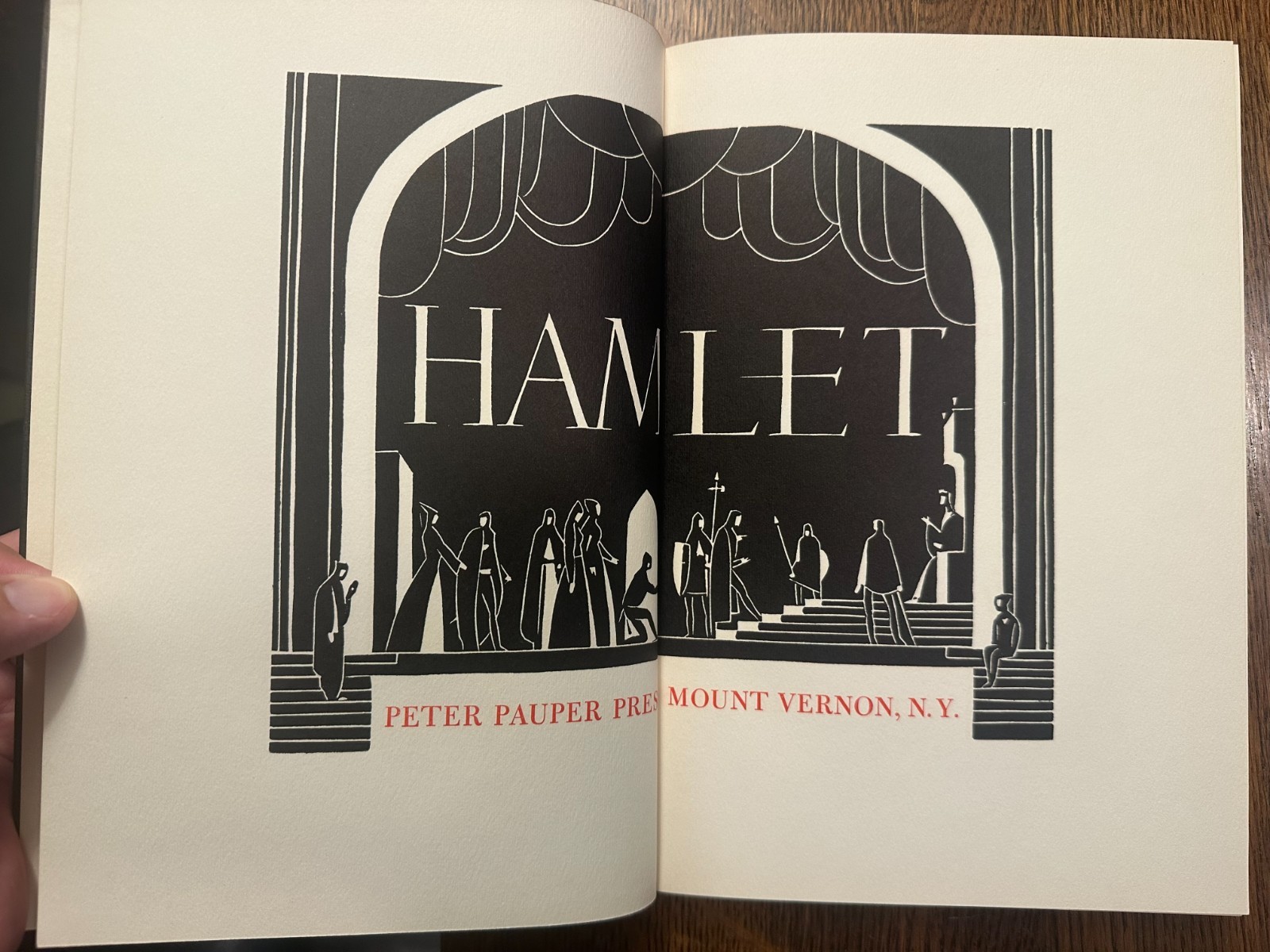 Tragedy of Hamlet by Shakespeare Peter Pauper Press HC w/slipcase ILLUSTRATED