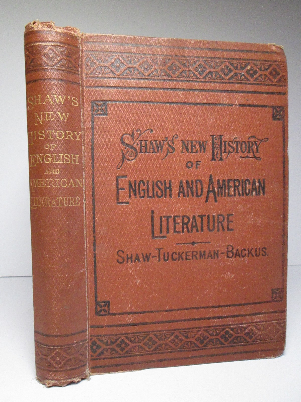 Shaws New History of English American Literature Antique 1877 Book Truman Backus