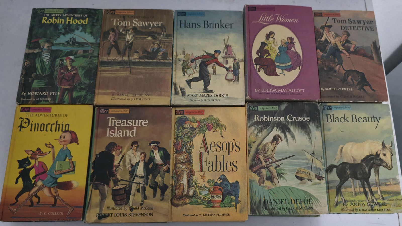 Set of 10 Companion Library 2-in-1 Classic Illustrated Children’s Books