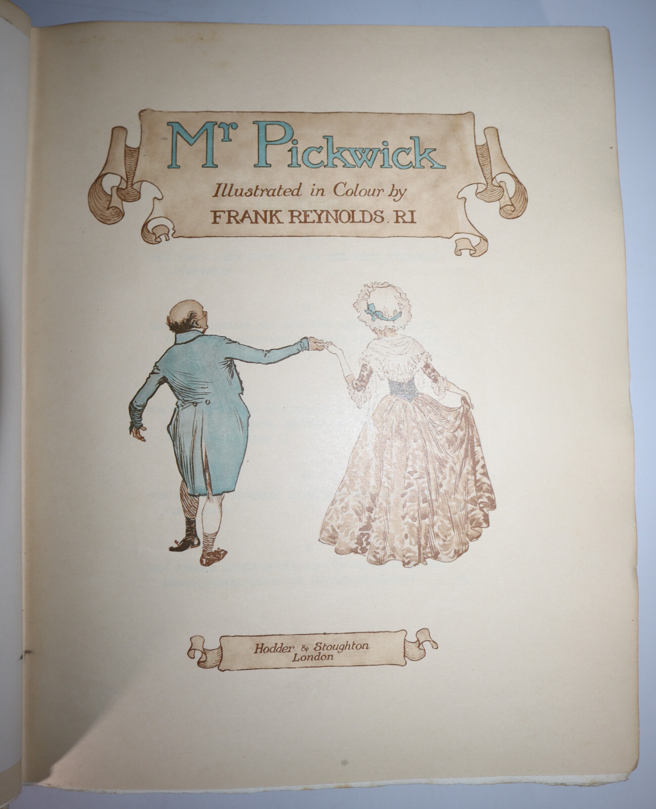 1910 Mr Pickwick from Pickwick Papers Illustrated SIGNED Frank Reynolds Ltd Ed