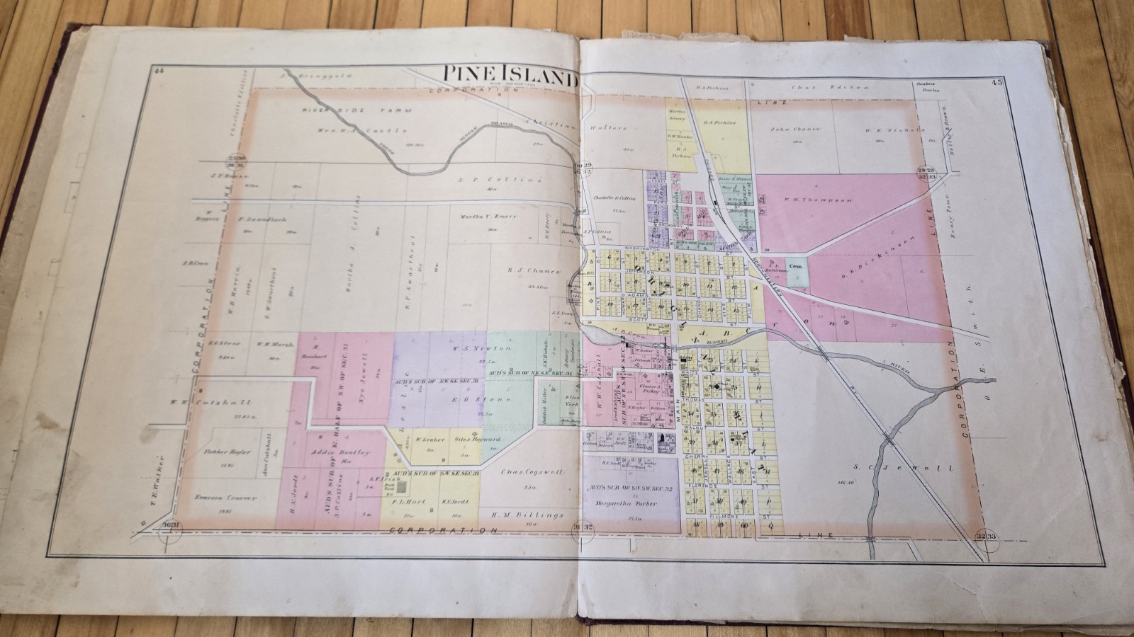 1894 Goodhue County Minnesota Plat Book Atlas HUGE Maps Red Wing Cannon Falls MN