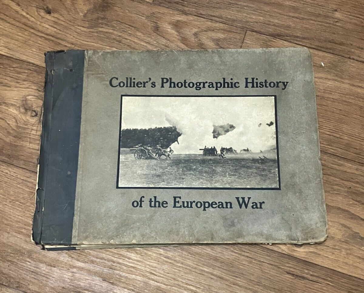 Antique 1915 Colliers Photographic History of the European War WWI World War 1