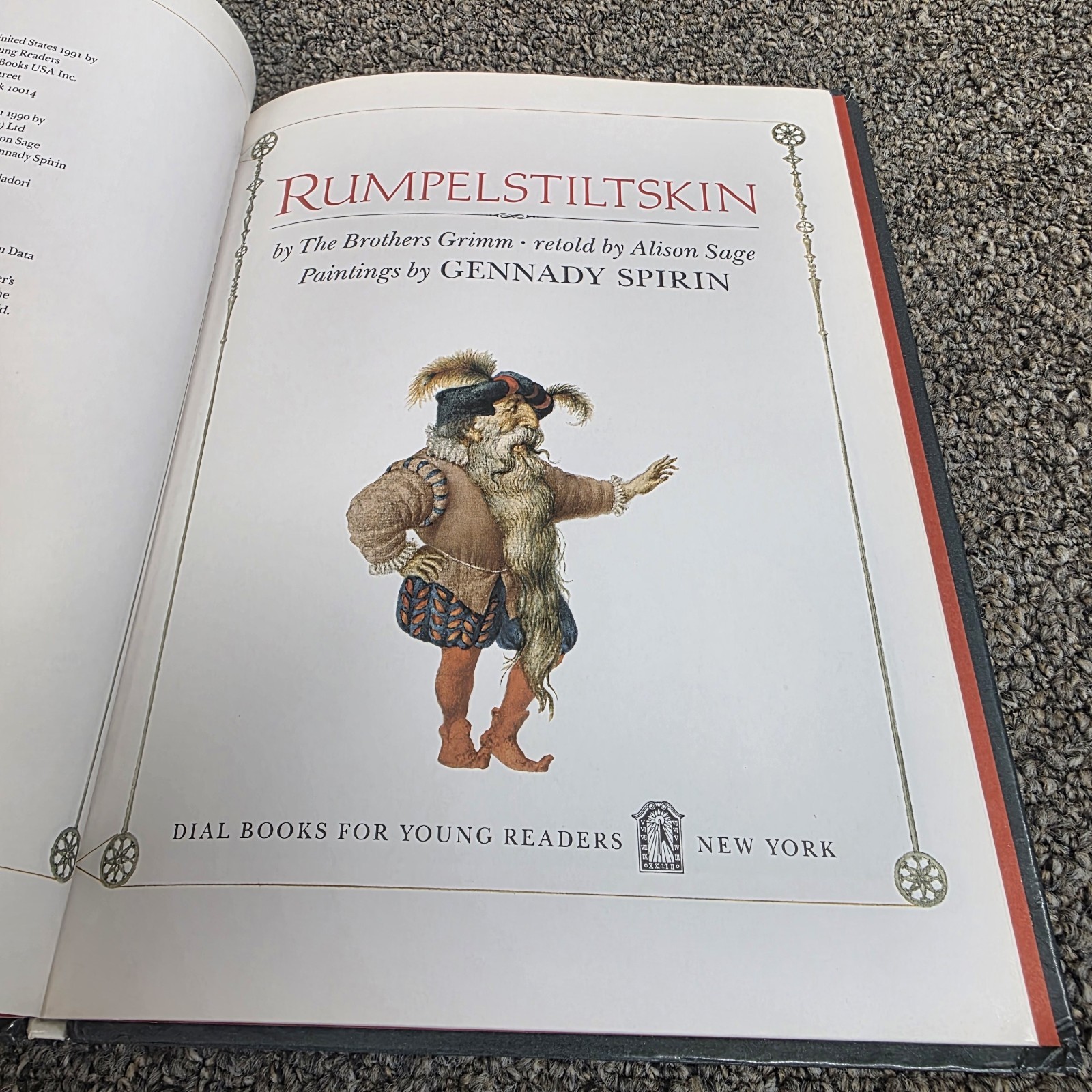 Brothers GRIMM, Gennady Spirin / Rumpelstiltskin 1st Edition 1991