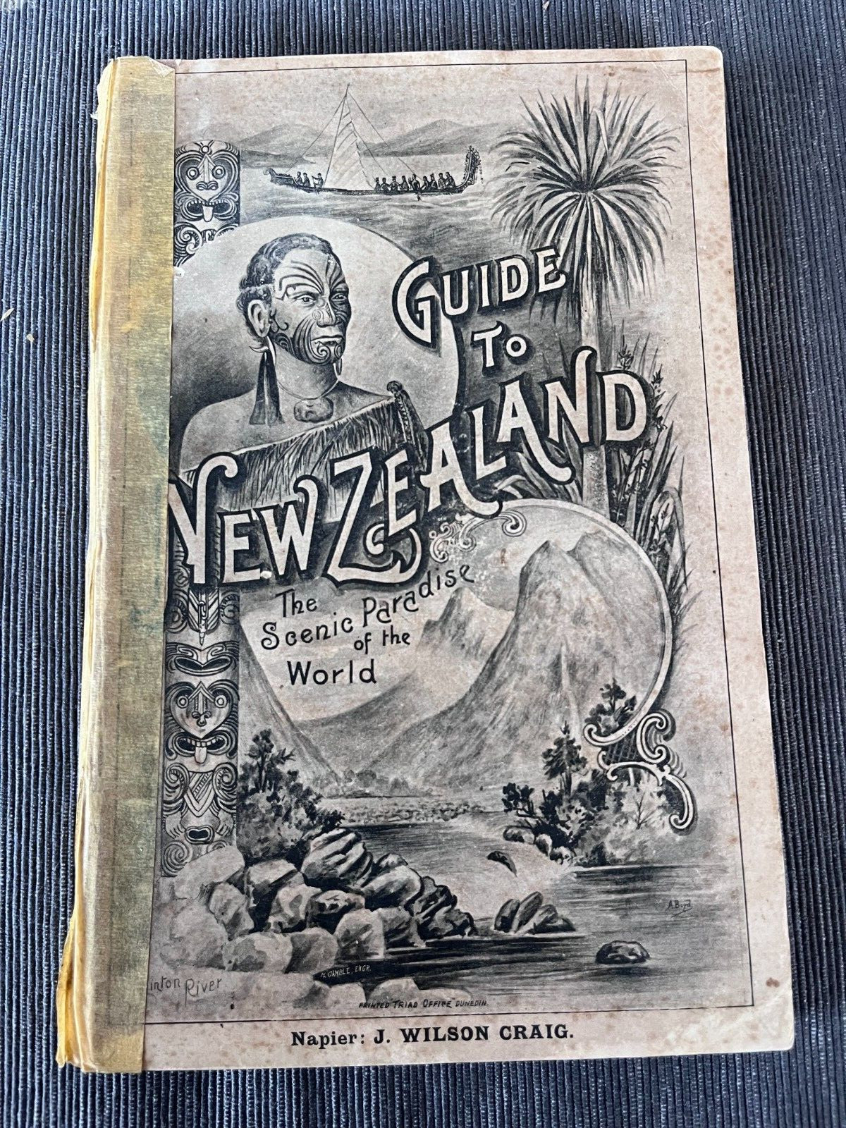 GUIDE TO NEW ZEALAND 1903Napier J Wilson Craig Maori illustrated