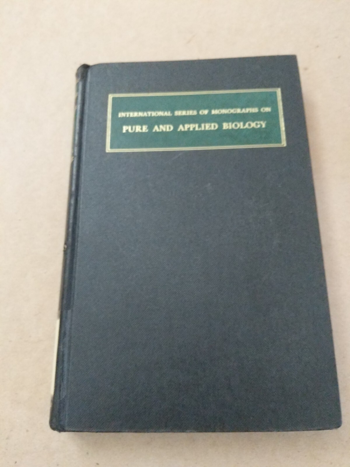 Pure And Applied Biology Hardcover 1963