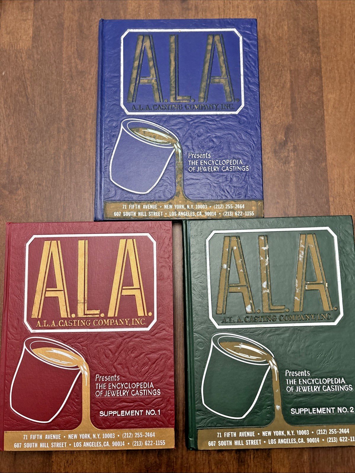 A.L.A. The Encyclopedia of Jewelry Castings 1978 3 Vol. Set Books Library ALA NY