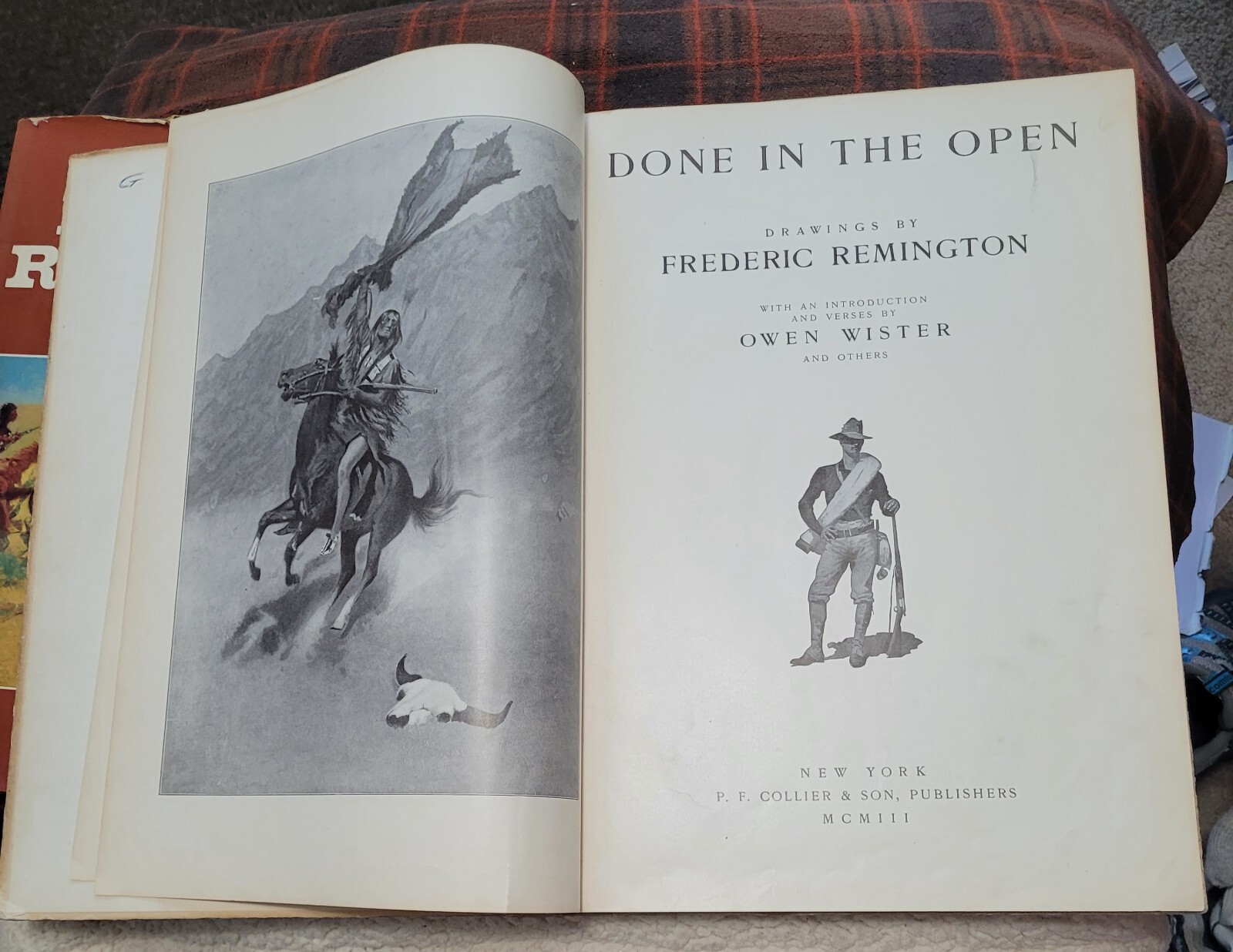 Two Frederic Remington books 1903 and 1979