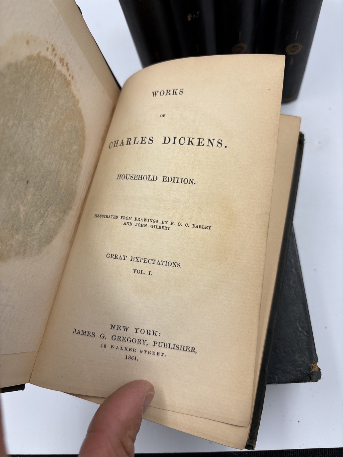 Darley &Gilbert Random Books Charles Dickens 1860’s Hardcover Incomplete 7 Books