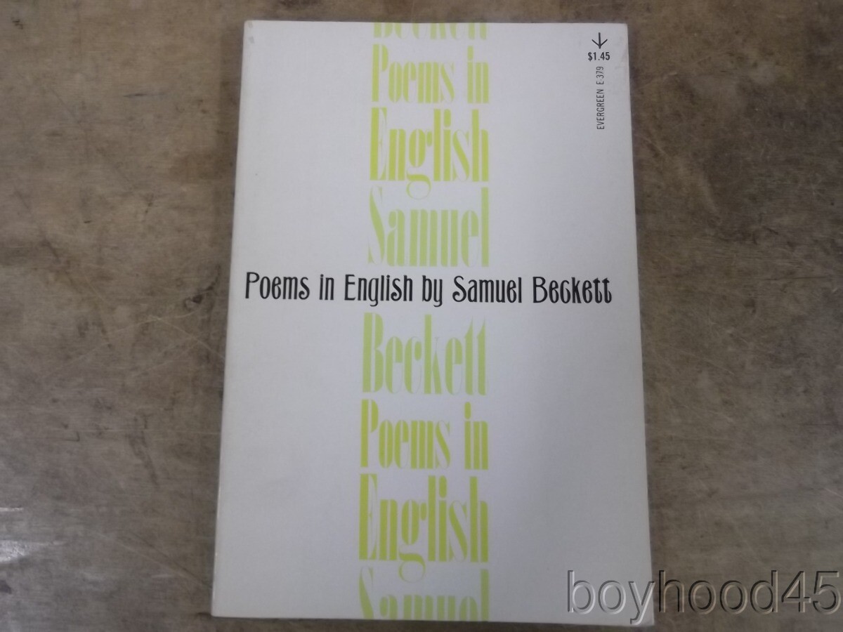 Poems in English by Samuel Beckett-1963-First Printing