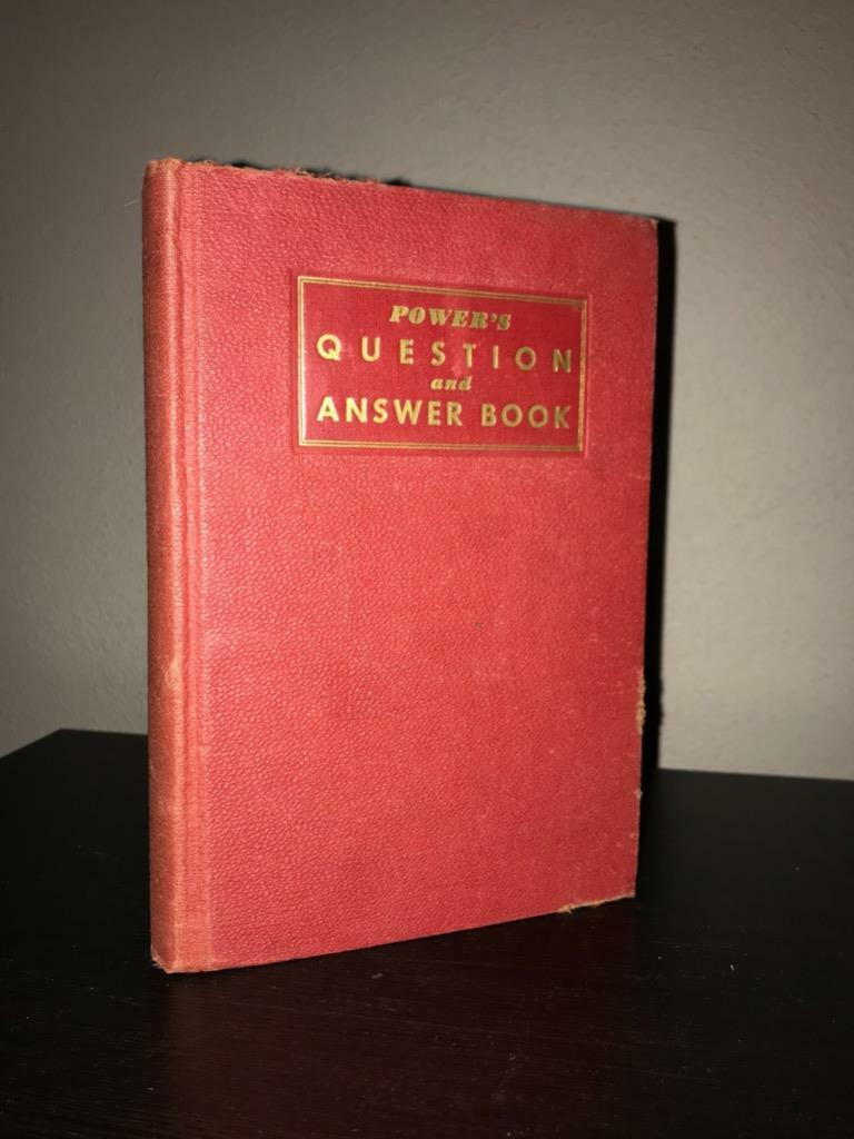 Power’s Question and Answer Book by Tangerman (1938). Macmillan