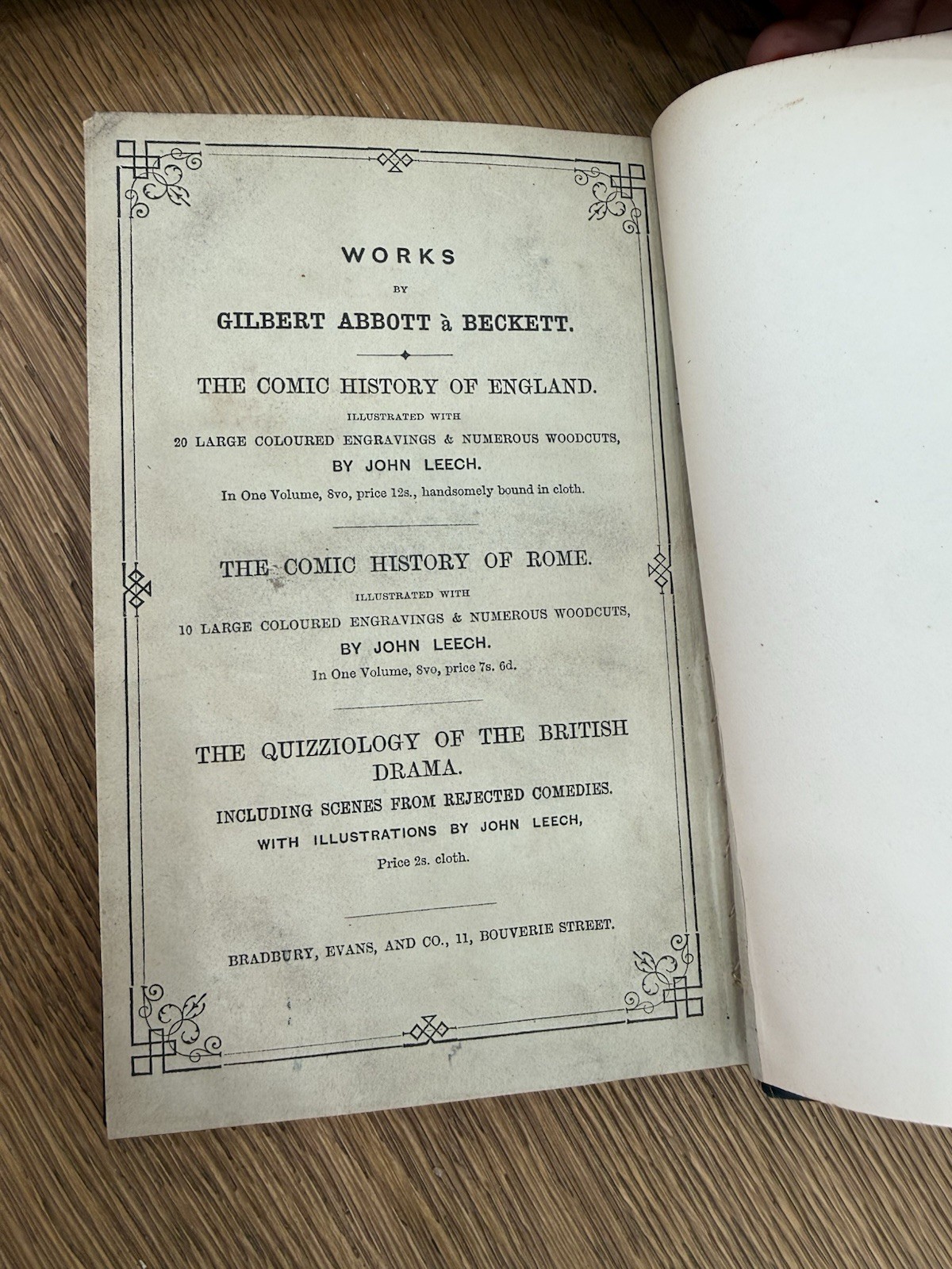 The Comic Blackstone First Edition Cruikshank Illustrated Gilbert Abbott Beckett