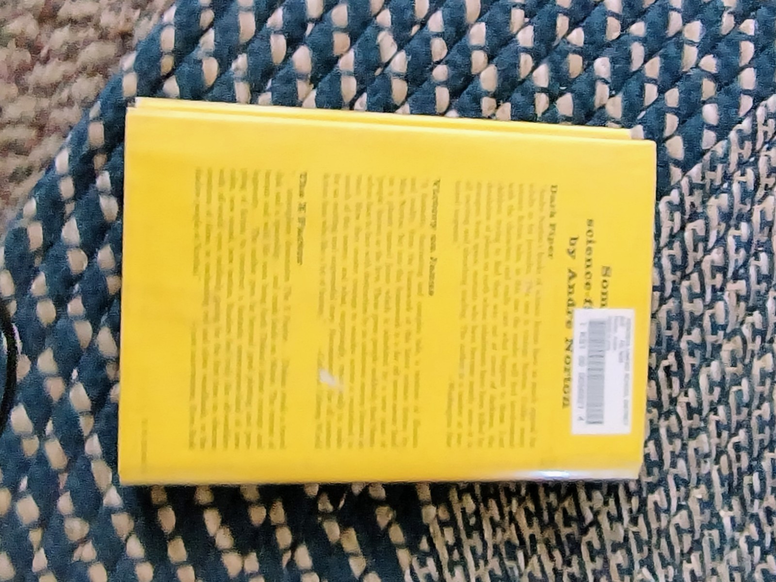 Old Book ANDRE NORTON android at arms 1971
