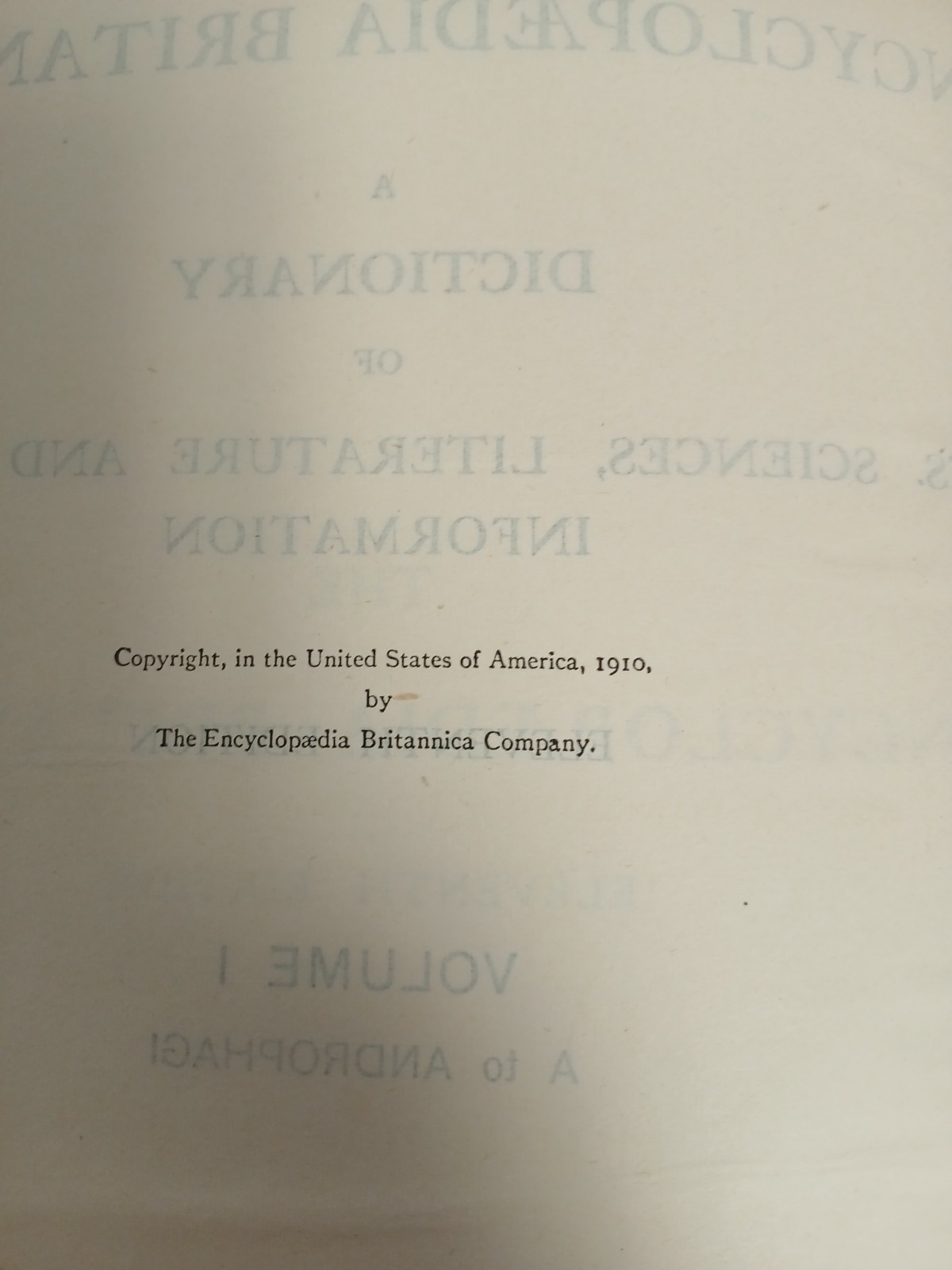 ENCYCLOPEDIA BRITANNICA 1910 11th Edition Complete 29 Volume Set w/Index