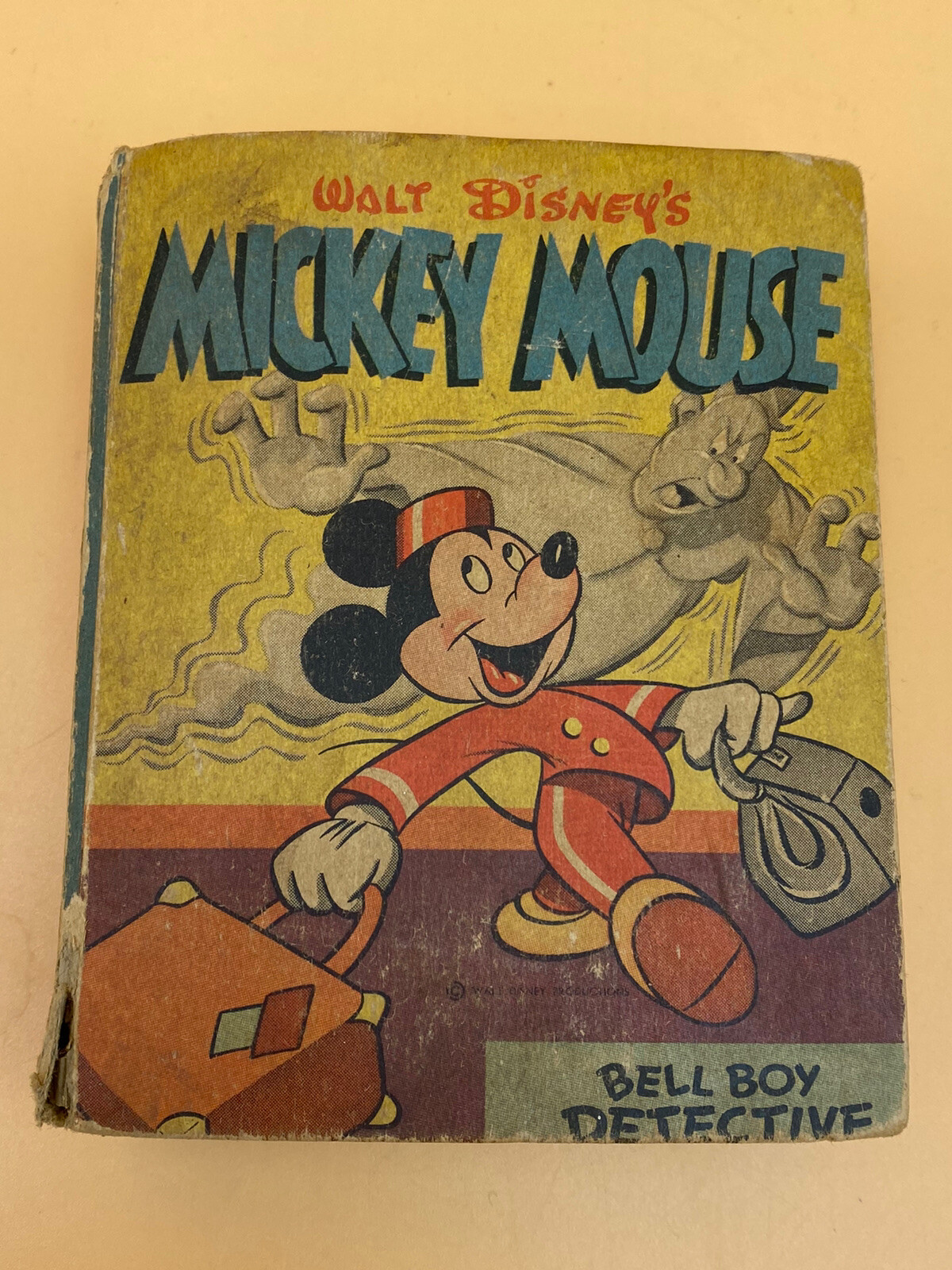 1940, 1945 Better Little Book #1483, Mickey Mouse Bell Boy Detective