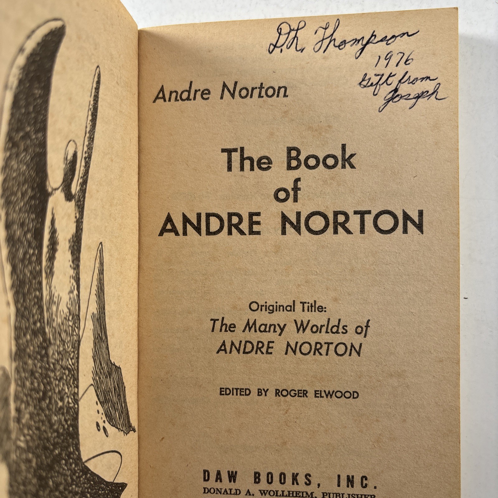 4 Vintage SF Books by Andre Norton – First Paperback Publication Science Fiction