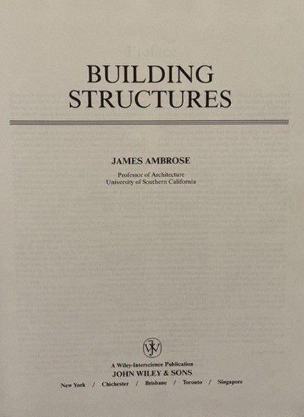 Building Structures by James Ambrose