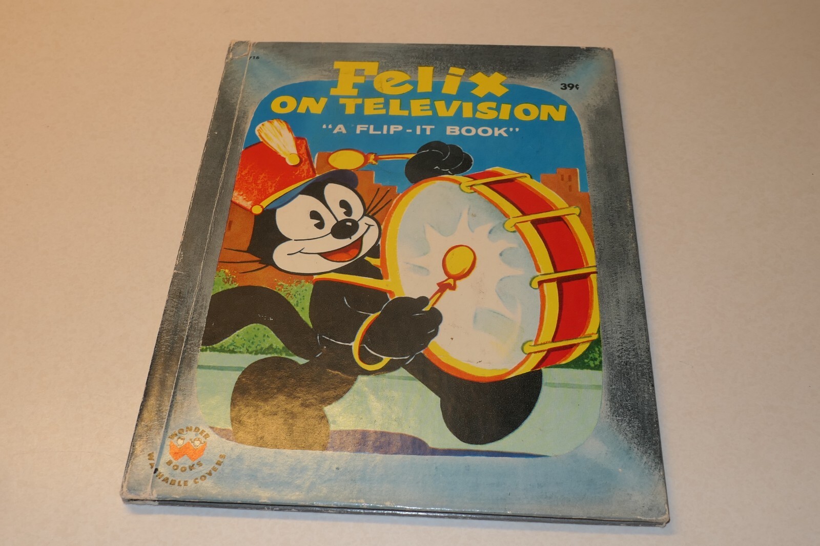 Felix On Television a Flip-It Book Wonder Books Vintage 1956 Felix the Cat HB