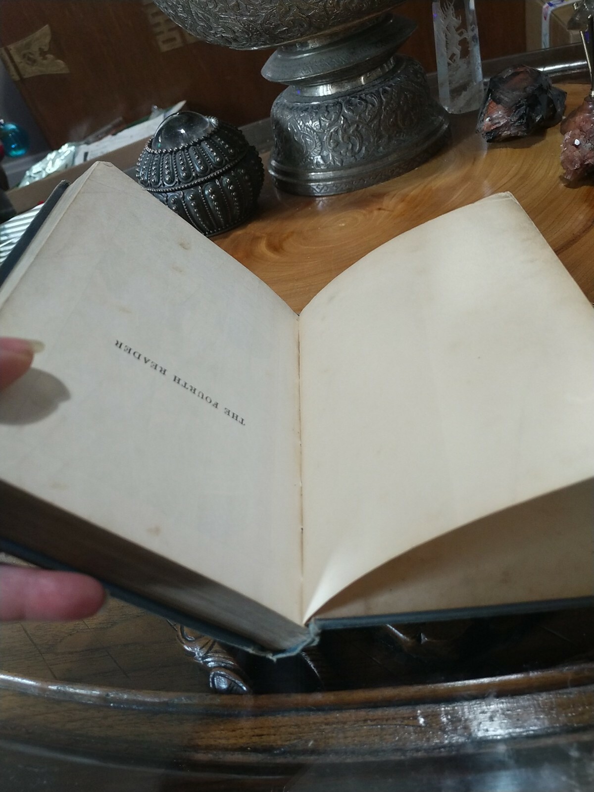1929 Bobbs Merrill Fourth Reader Book. ERROR PRINTING. Upside down