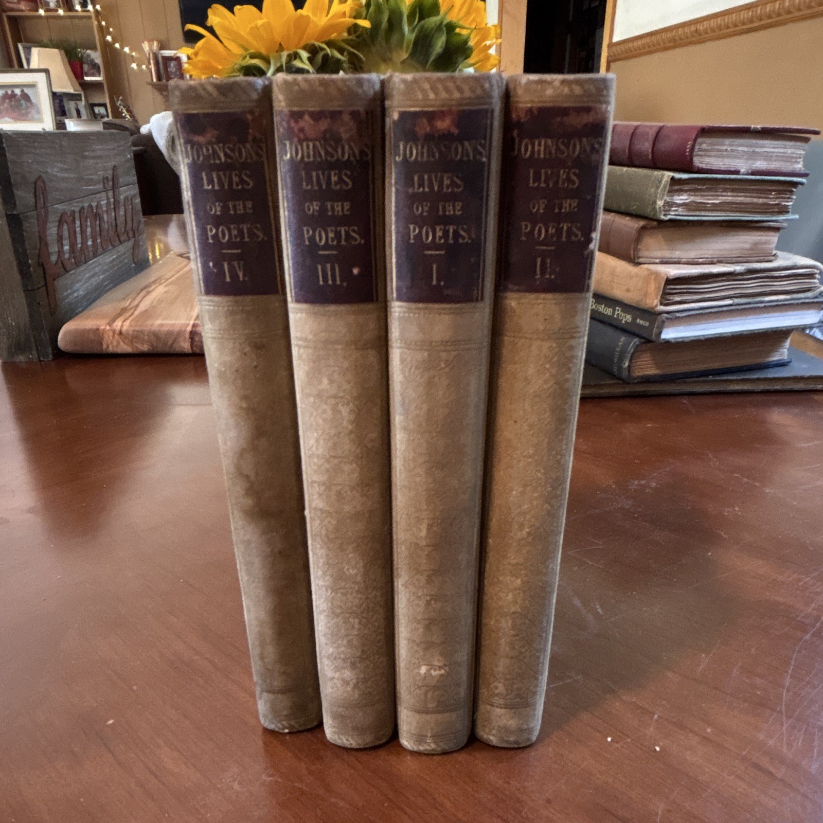 William Hazlitt Johnson’s Lives of the British Poets Vols I-IV HC Illus 1856