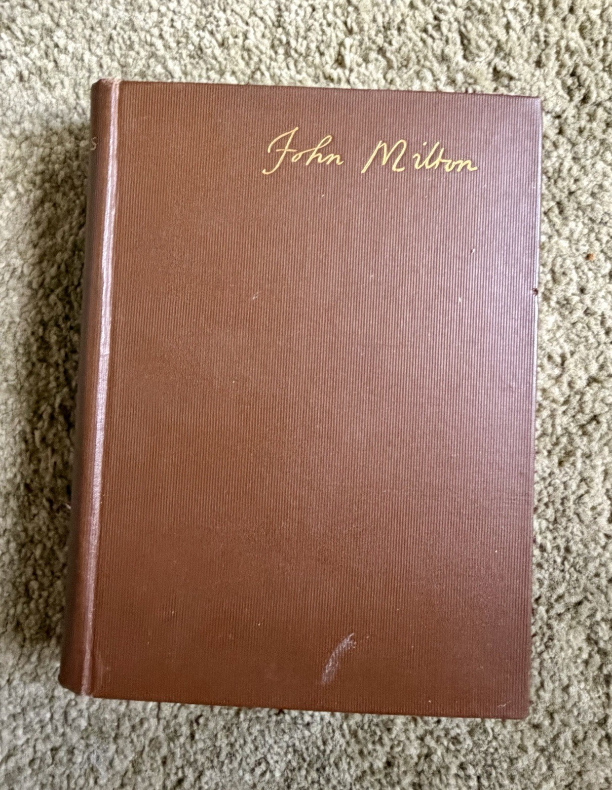 1898 John Milton Poetical Works – Antique Hardcover Albion Edition