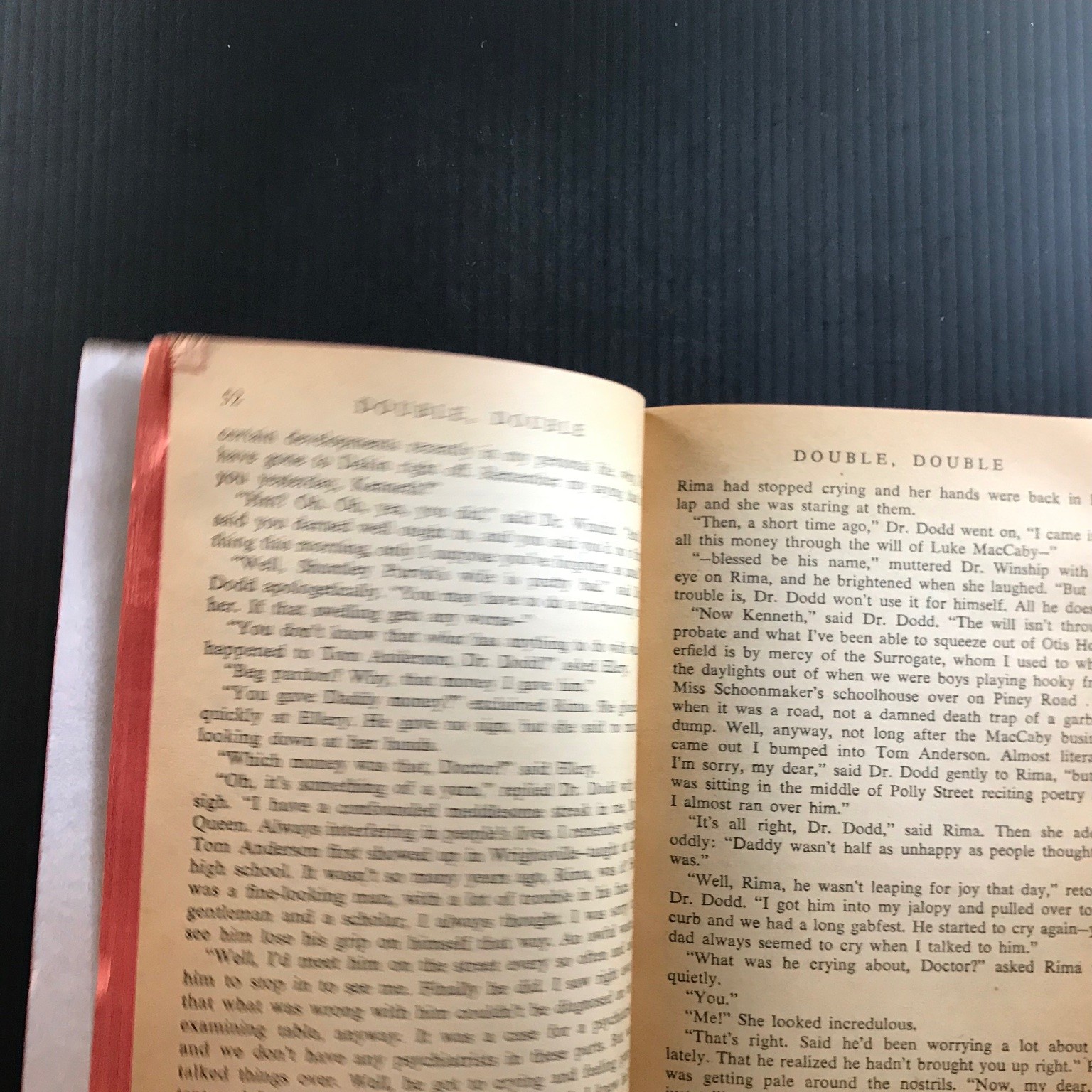 Double, Double Ellery Queen 1952 Pocket Book Mystery Pulp Fiction