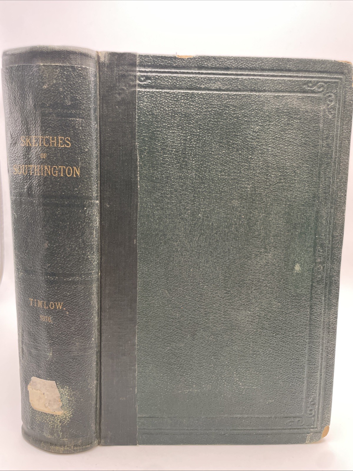 Old 1875 Ecclesiastical SKETCHES Southington Conn Rev Heman Timlow CHURCH BOOK