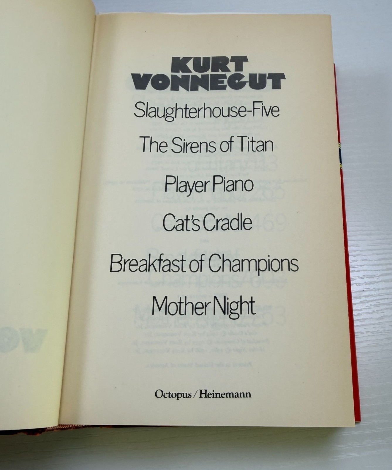 Kurt Vonnegut Complete & Unabridged 6 Book in 1 Slaughterhouse Five Cats Cradle