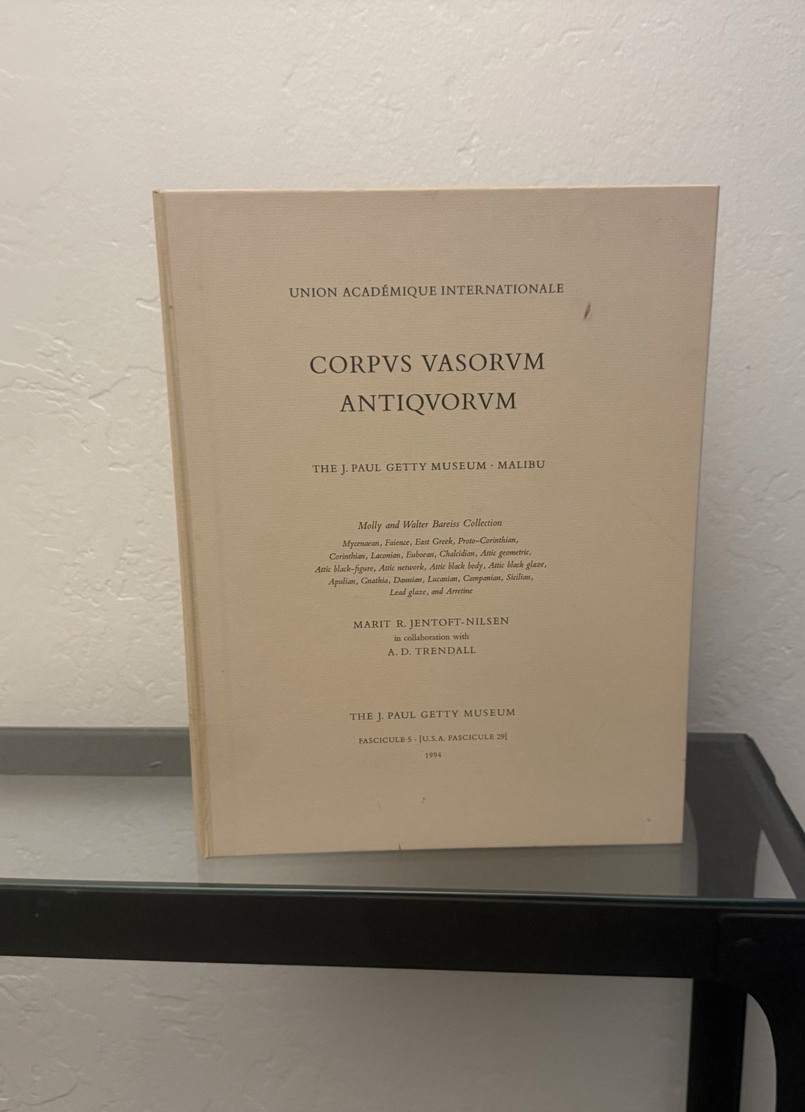 CORPVS VASORVM ANTIQVORVM 1994 / Getty Museum