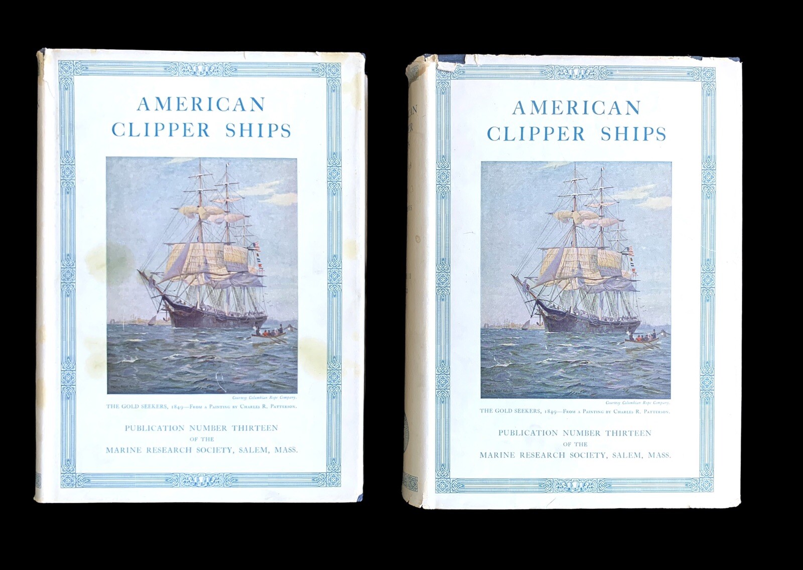American Clipper Ships {2 Vols} by Howe & Matthews ~ Marine Research Society