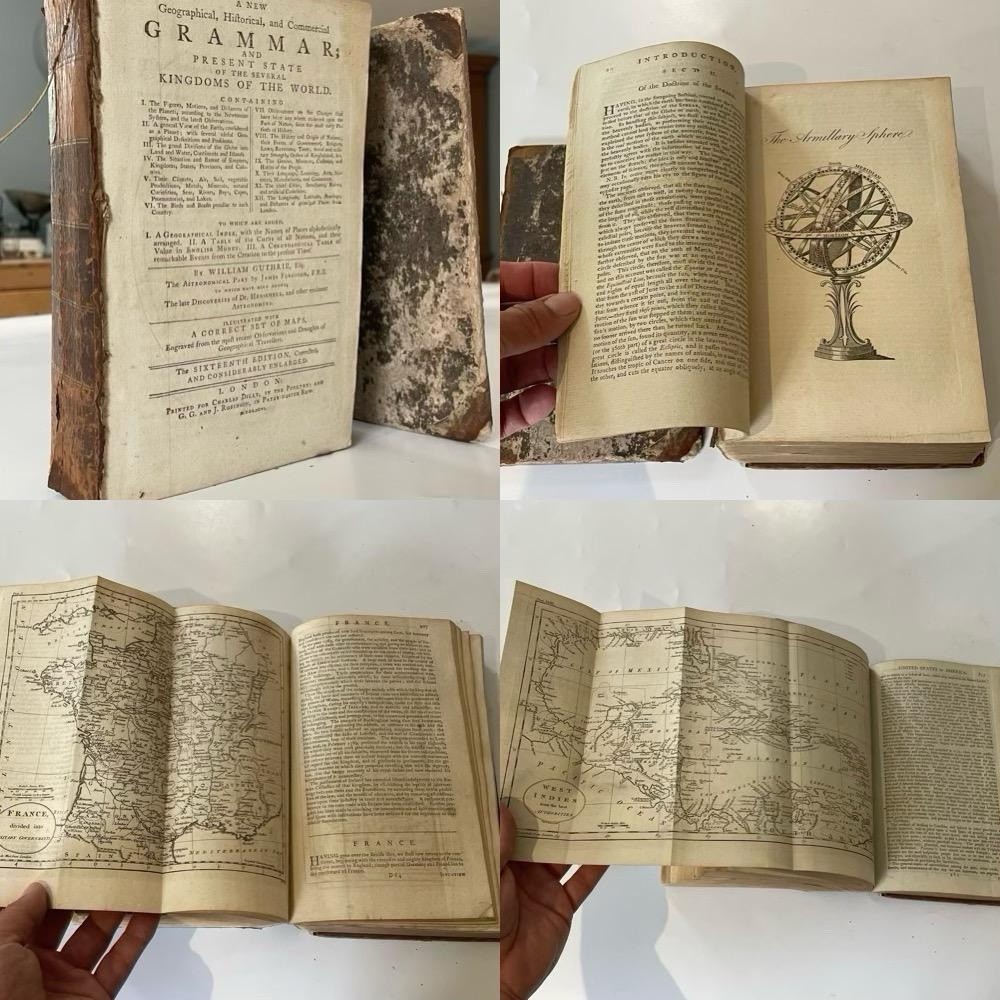 A Geographical, Historical Commercial Grammar… Of The World, Guthrie, Maps 1796