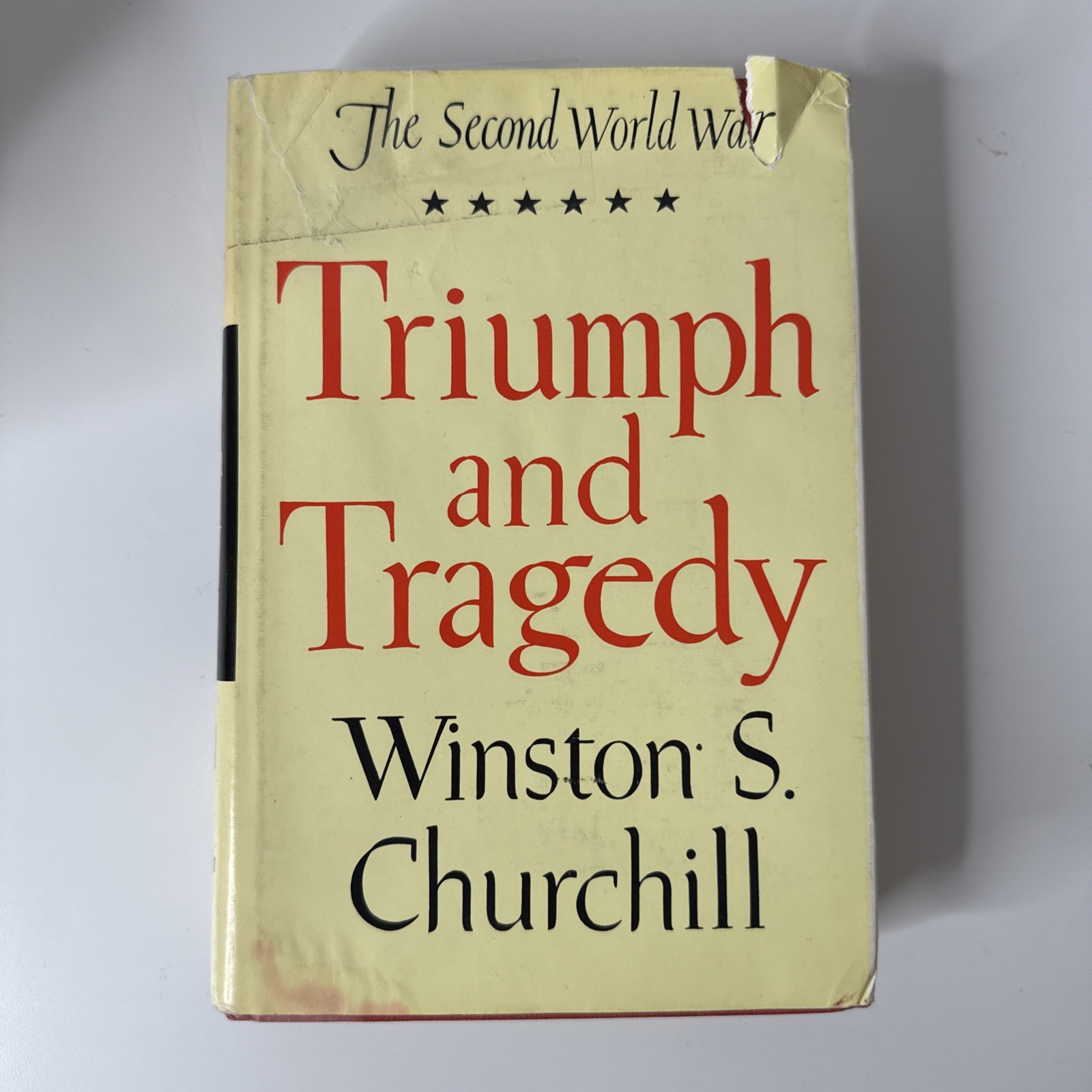 Second World War Hardcover Winston Churchill Complete Set Volumes 1 2 3 4 5 6 DJ