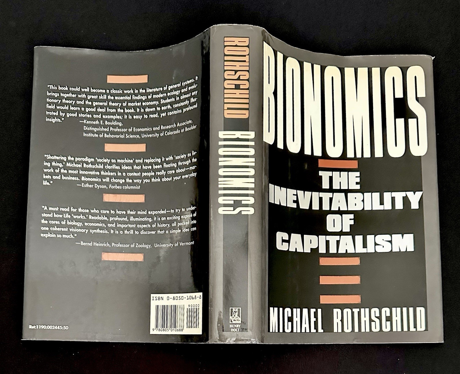SIGNED – BIONOMICS Michael Rothschild 1st/1st HC DJ Assoc Copy Capitalism 1990