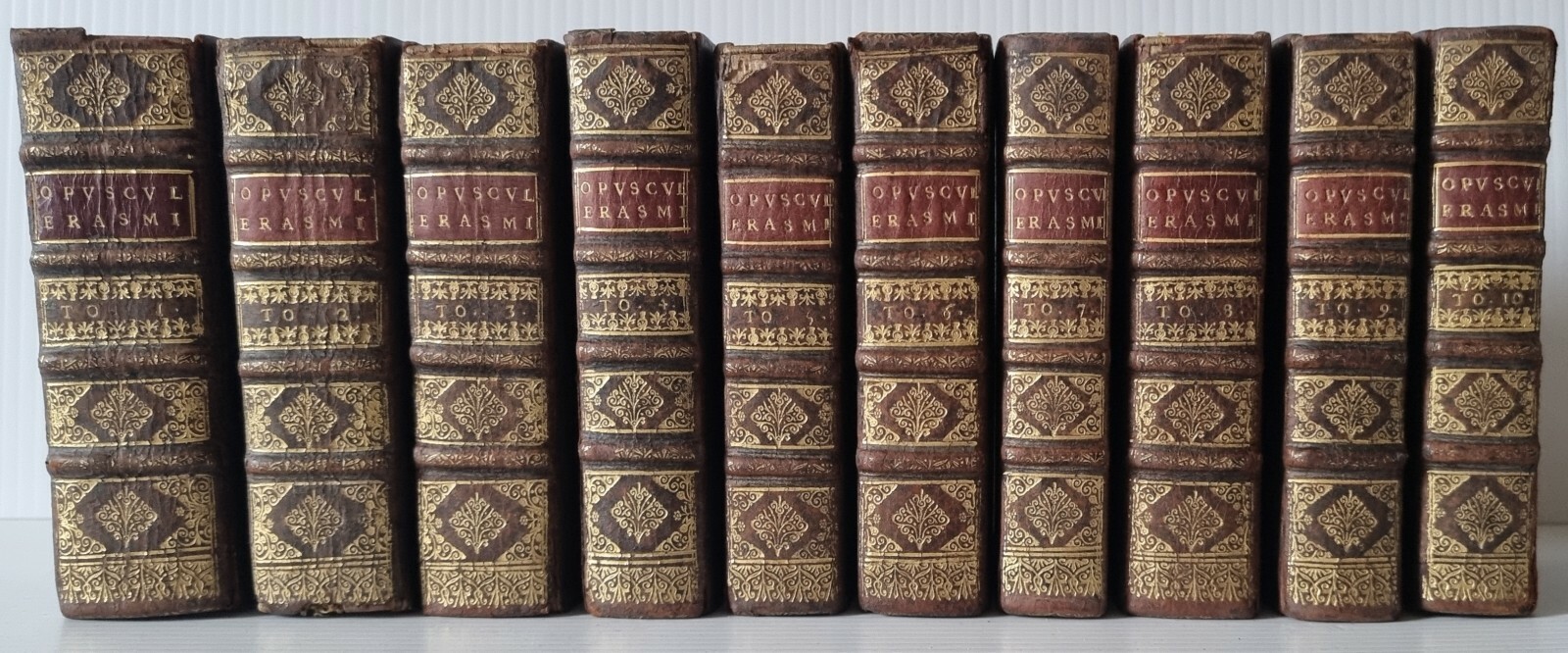 1641/42 DESIDERIUS ERASMUS – The Selected Works – 23 Works in 10 Vols /STUNNING!