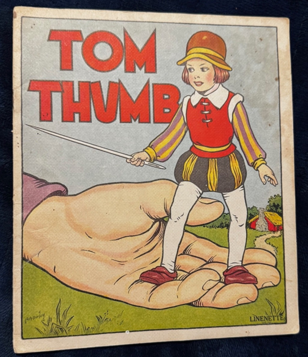 Tom Thumb Classic Tale #430 Linenette Book 1925 Gordon Robinson & R. A. Burley