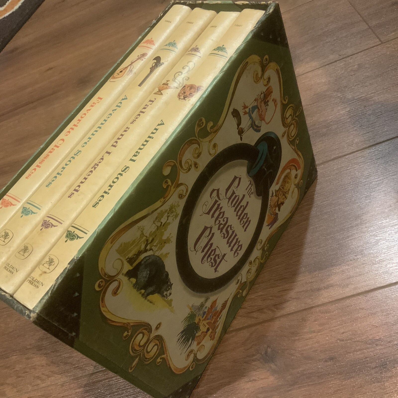 VTG adventure CHILDREN’S books Retro BOX SET GOLDEN treasure Chest Classics Lot