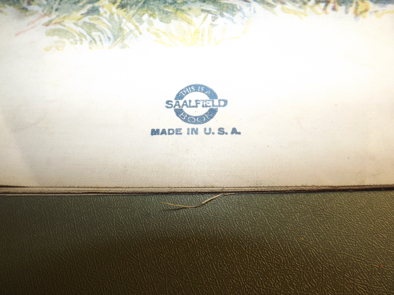1927 Saalfield Pub Co Linen Book; My ABC of Animals #55