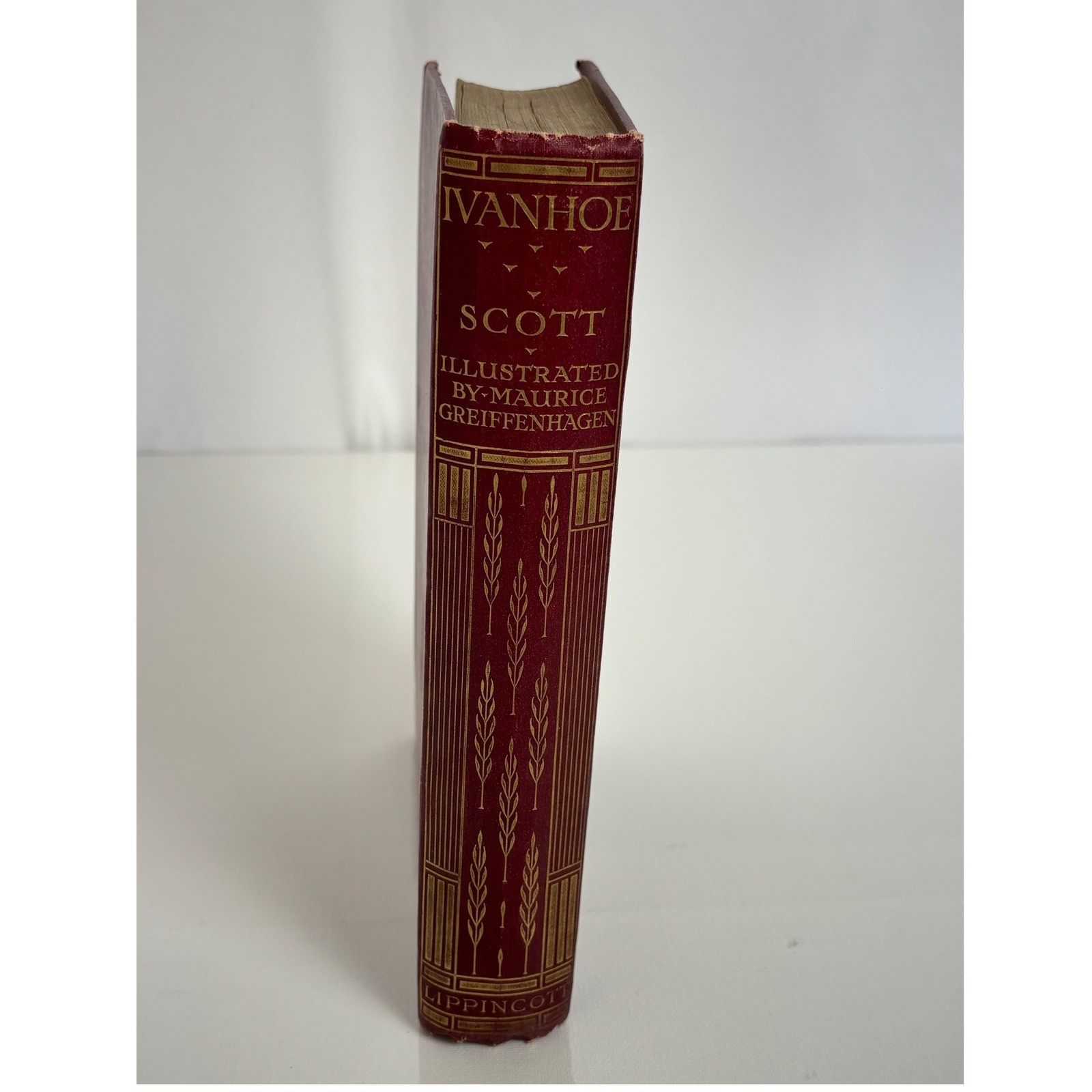 Antique Ivanhoe Sir Scott Maurice Greiffenhagen Illustrated Lippincott 1916