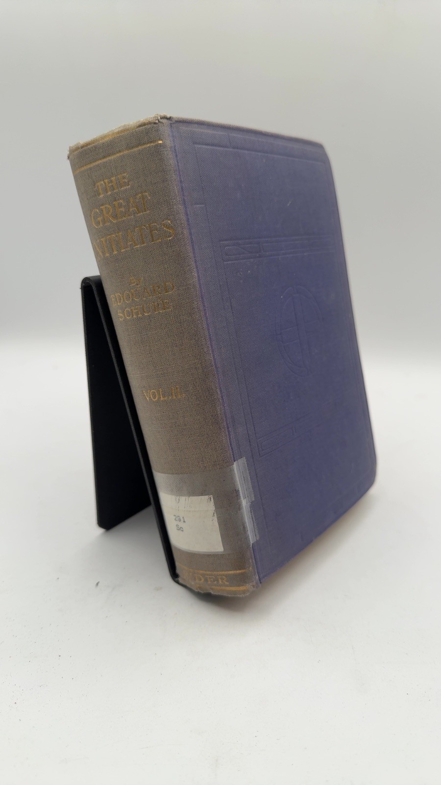 The Great Initiates Vol. 2 Édouard Schuré Hardcover 1920